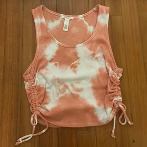 Cute scrunch sides tank top